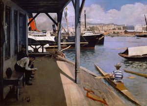 Yachtklubb i Barcelona av Ramon Casas i Carbo