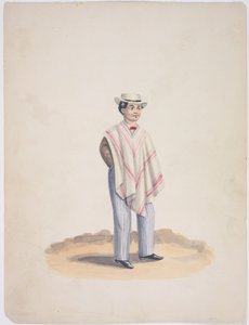 Quito i poncho og sløyfe av Ramon Salas