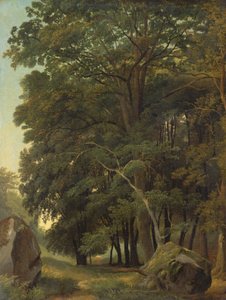 Et skogkledd landskap av Ramsay Richard Reinagle