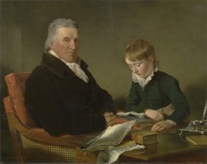 Francis Noel Clarke Mundy og hans barnebarn, William Mundy
