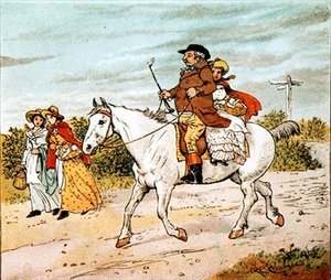 En bonde gikk på trav på sin grå hoppe av Randolph Caldecott
