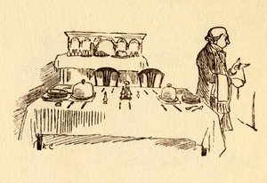 Dekket bord på Bell Inn i Edmonton, 1878, c1918. av Randolph Caldecott