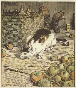 The House That Jack Built (farge litho) av Randolph Caldecott