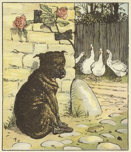 The House That Jack Built (farge litho) av Randolph Caldecott