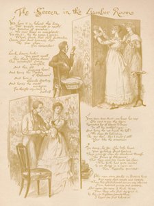 Skjermen i trelastrommet, 1886 av Randolph Caldecott