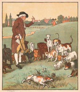Hunden det var som døde, c1879. av Randolph Caldecott
