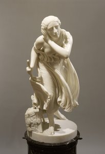 Nydia, The Blind Flower Girl of Pompeii, ca. 1888 (marmor) av Randolph Rogers