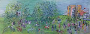 Ascot, ca. 1930 (olje på lerret) av Raoul Dufy