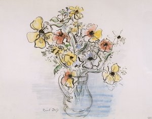 Anemonebukett av Raoul Dufy