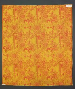 Stoff med design i jugendstil (tekstil) av Raoul Dufy