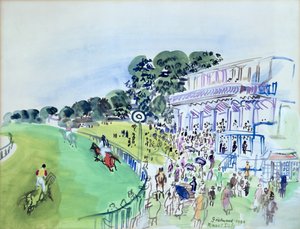 Goodwood, tribunen foran veddeløpsbanen