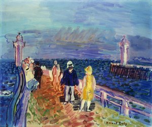 Kai i Trouville-Deauville; Kaiene i Trouville-Deauville av Raoul Dufy