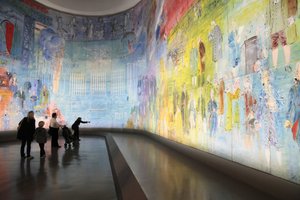 La Fee Electricite, i Dufy-rommet til Musee d Art Moderne de la Ville de Paris, Avenue du President Wilson, Paris 75016. Arkitektur av Jean-Claude Dondel, Andre Aubert, Paul Viard og Marcel Dastugue
