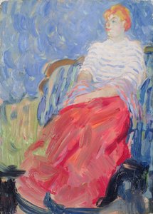 Portrett av kunstnerens søster, Suzanne Dufy av Raoul Dufy