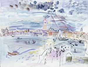 Riva degli Schiavoni, Venezia av Raoul Dufy