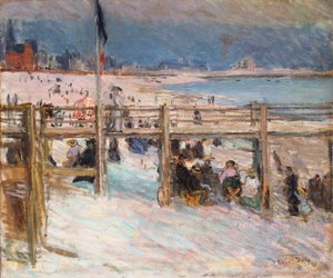 Stranden ved Sainte-Adresse av Raoul Dufy