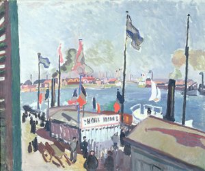 Havnen i Le Havre av Raoul Dufy