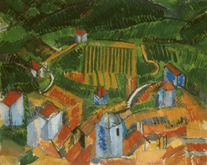 Vence-landskapet av Raoul Dufy