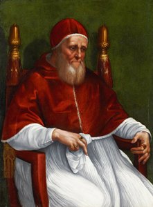 Portrett av pave Julius II av Raphael (1483 1520) (& studio)