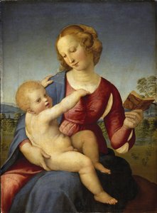 Madonna Colonna - Raphael (Raffaello Sanzio 1483 - 1520) - 1508 - Oil on wood - 78,9x58,2 - Staatliche Museen, Berlin   1325287   no       norwegian Successfully Translated  Original: Glencar Lough, County Sligo, Ireland, 1924-1926. Translat: 