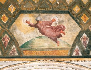The Creation of the Sun and Moon, ca. 1518 (fresco) av Raphael