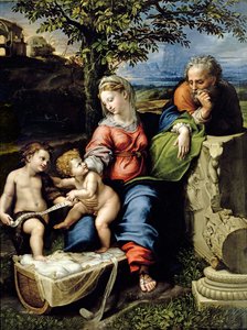 The Holy Family of the Oak Tree, ca. 1518 (olje på panel) av Raphael