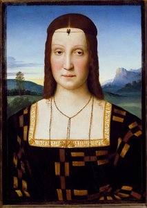 Portrett av Elisabetta Gonzaga, ca. 1504-1505 (olje på tre)