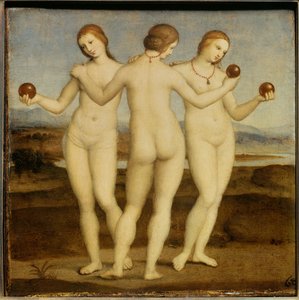 De tre nådene Maleri av Raffaello Sanzio dit Raphael (1483-1520). 1504-1505. Chantilly. Conde-museet. av Raphael