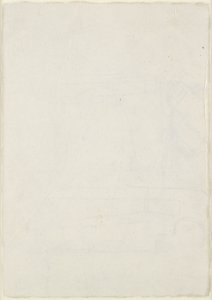 Verso: Små arkitektoniske skisser, inkludert en korsformet grunnplan, WA1846.160 (penn og brunt blekk over blinde pennen, noen spor av bly eller kritt) av Raphael