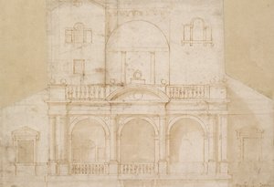 Arkitektonisk design Villa Madama, tidlig på 1500-tallet av Raphael