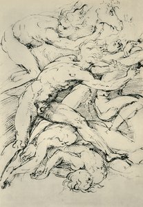 Slagscene, tidlig på 1500-tallet, 1943. av Raffaello Sanzio Raphael
