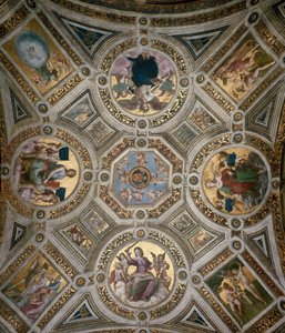 Tak i Stanza della Segnatura, ca 1510-1511. av Raphael
