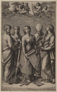 Den hellige Cecilia av Raphael