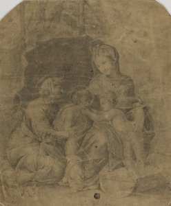 Jomfruen og barnet med den hellige Elizabeth og spedbarnet døperen Johannes av Raphael