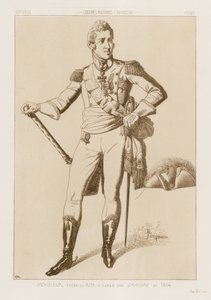 Gentleman - bror til kongen, etter en gravering fra 1814 av Raphael Jacquemin