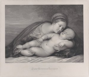 Madonnaen som omfavner det sovende Kristusbarnet, 1797.