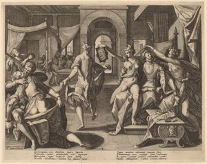 Sardanapalus blant konkubinene, 1589.