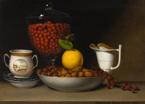 Stilleben - Jordbær, nøtter, etc., 1822.