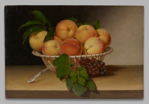 Stilleben: Basket of Peaches