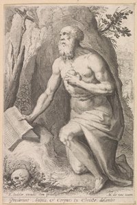 Den hellige Jerome av Raphaël Sadeler (I) (attributed to)