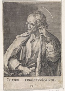 Apostelen Jakob den Mindre Kristus, Maria og de tolv apostlene (serietittel) av Raphaël Sadeler (I)