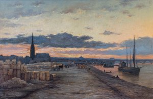 Oljemaleri, Saint-Pierre-aux-Liens kirke, Steinslippen, Bernard Bonnefon, 2013 (foto) av Raymond Bonnefon