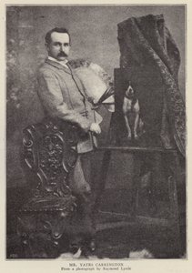 James Yates Carrington , engelsk artist (s/hv-bilde) av Raymonde Lynde