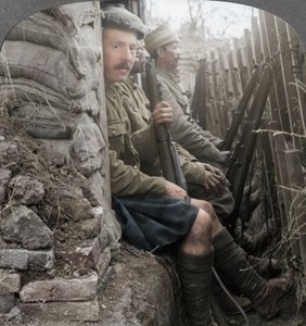 Indiske soldater i skyttergravene, første verdenskrig, 1914-1918