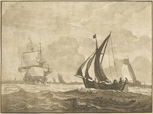 Sjølandskap av Regina Schönecker after Wigerus Vitringa