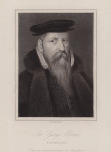 Sir George Bowes , engelsk soldat (gravering) av Reginald Easton
