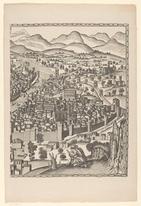 Utsikt over Firenze (høyre del) Fiorenza (tittel på objekt) av Reichsdruckerei