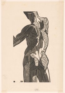 Anatomisk studie av en manns rygg og setemuskler av Reijer Stolk