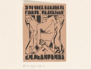 Ex libris av J.H. Plantenga av Reijer Stolk