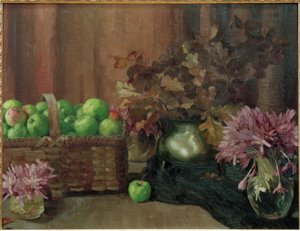 Stilleben med epler av Reinhold Max Eichler